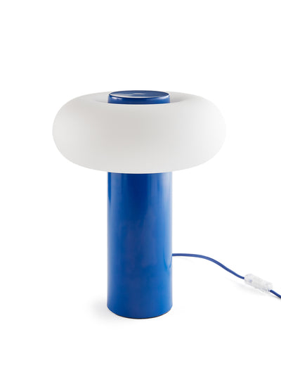 La Redoute Interieurs Omer metal and opaline table lamp at Collagerie