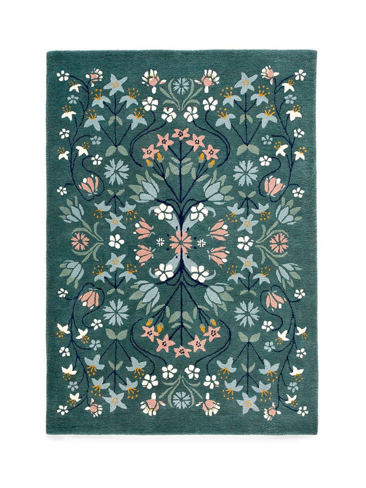 Pilar floral wool rug Interiors La Redoute Interieurs    - Collagerie