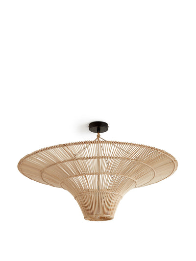 La Redoute Interieurs Junita 80cm diameter rattan ceiling light at Collagerie