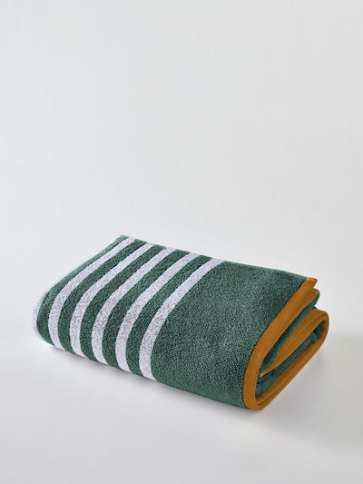 La Redoute Interieurs Scenario striped terry cotton bath towel at Collagerie