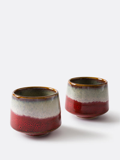 La Redoute Interieurs Ilni reactive enamel stoneware cups (set of 2) at Collagerie