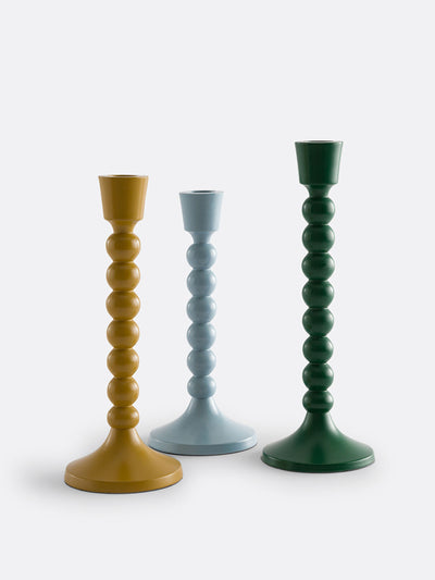 La Redoute Interieurs Riya metal candlesticks (set of 3) at Collagerie