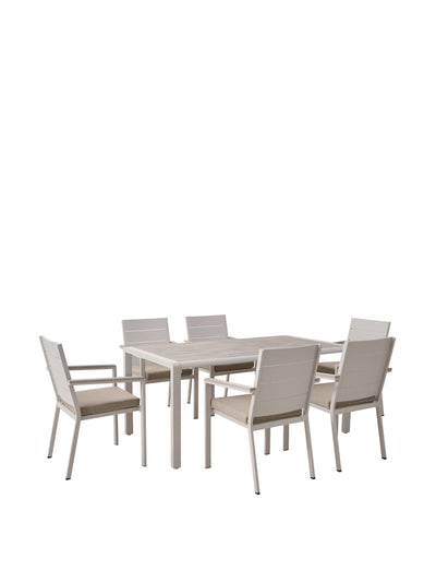 So'Home Aruba outdoor dining set (6-seater) at Collagerie