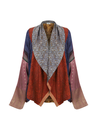 Labeca Limited Edition patchwork silk kimono at Collagerie