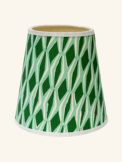 Rosi De Ruig Jade and Forest Green Smocking lampshade at Collagerie
