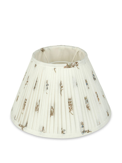 Volga Linen Hand pleated empire lampshade in printed voile at Collagerie