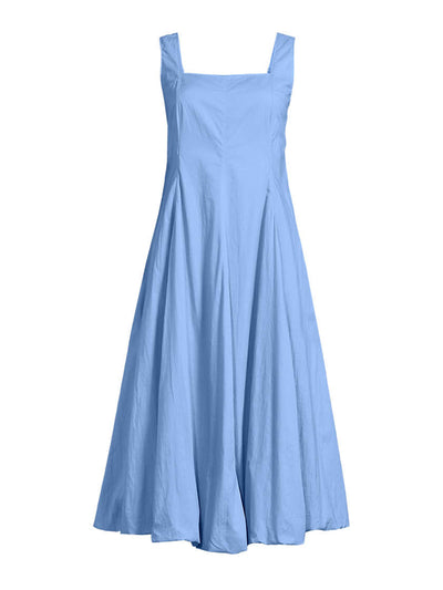 Lands' End Women's sleeveless cambric bubble hem midi dress at Collagerie