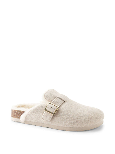 Lands' End Women's buckle mule slippers at Collagerie