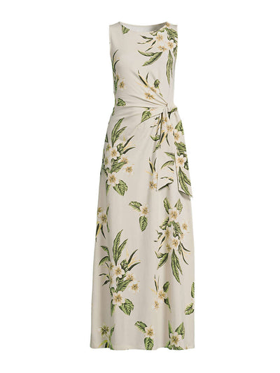 Lands' End Women's sleeveless jersey tie waist maxi dress at Collagerie