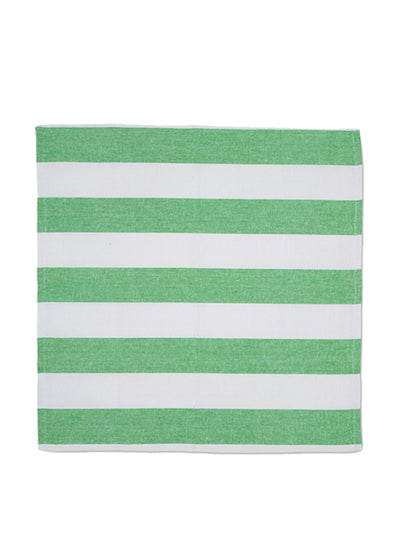 Late Afternoon Lush green stripe napkins (set of 2) at Collagerie