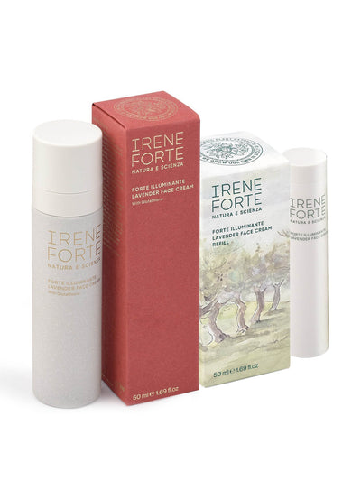 Irene Forte Lavender face cream and refill bundle at Collagerie
