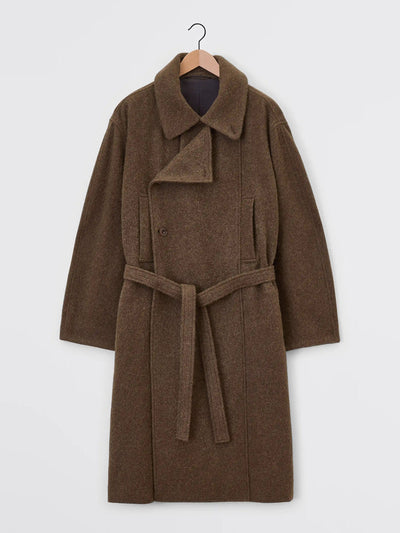 Lemaire Asymmetrical bathrobe coat at Collagerie