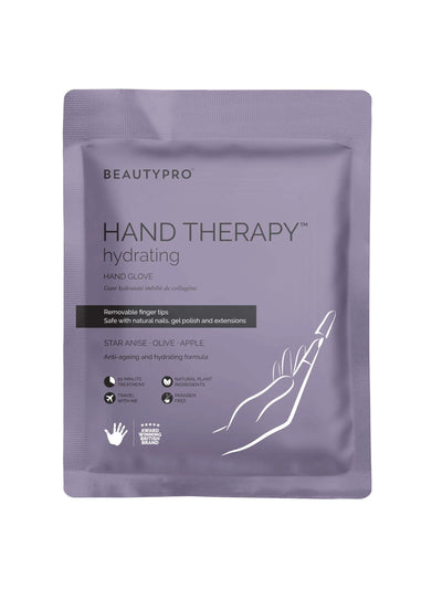 Beautypro Hand Therapy hydrating gloves with removeable fingertips at Collagerie