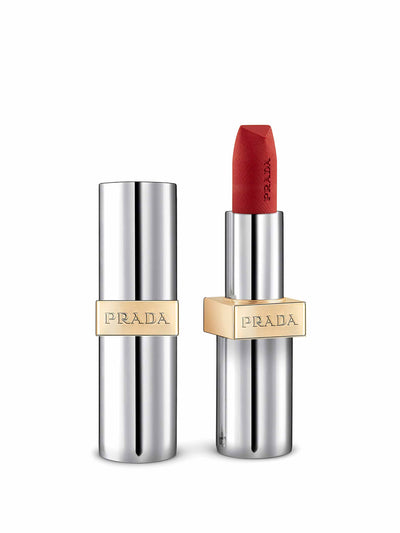 Prada Monochrome Hyper Matte lipstick in Fuxia at Collagerie