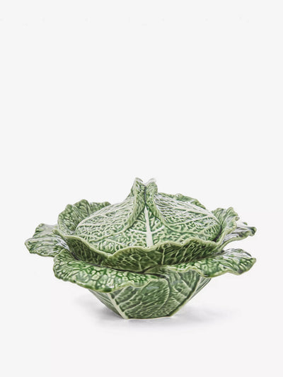 Bordallo Pinheiro Large Cabbage bowl with lid at Collagerie