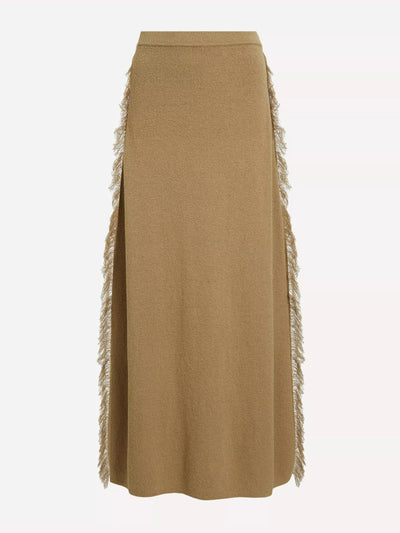 Clea Albi fringe knit skirt at Collagerie