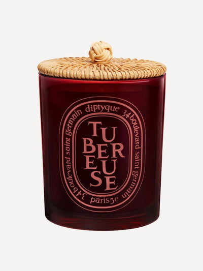 Diptyque Tubéreuse scented candle with lid at Collagerie
