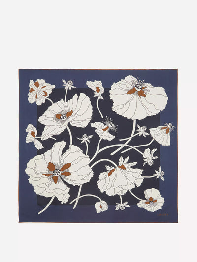 Liberty London Fragile blooms silk scarf at Collagerie