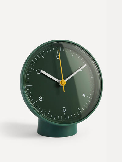 Hay Green table clock at Collagerie