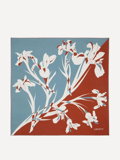 Liberty London Iris scatter silk scarf at Collagerie