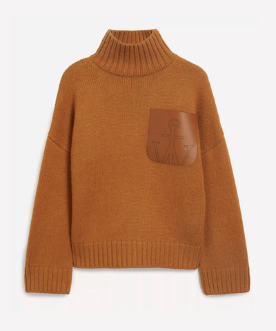 JW Anderson Patch pocket turtleneck jumper at Collagerie