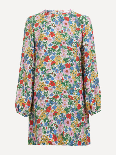 Liberty London Clarabell soft column mini dress at Collagerie