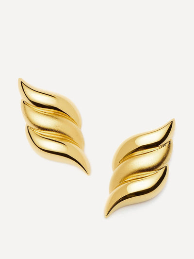 Missoma X Savi 18kt gold-plated signature oversized stud earring at Collagerie