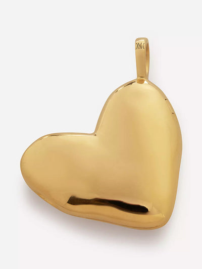 Monica Vinader 18kt gold-plated vermeil silver heart locket at Collagerie