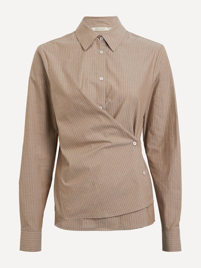 Paloma Wool Donald stripe button-up shirt at Collagerie