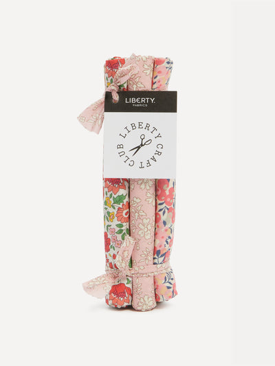 Liberty London Pink Tana Lawn™ cotton fabric bundle at Collagerie