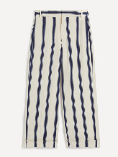 'S Max Mara Elise striped trousers at Collagerie
