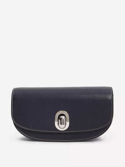 Savette Tondo crescent leather crossbody bag at Collagerie