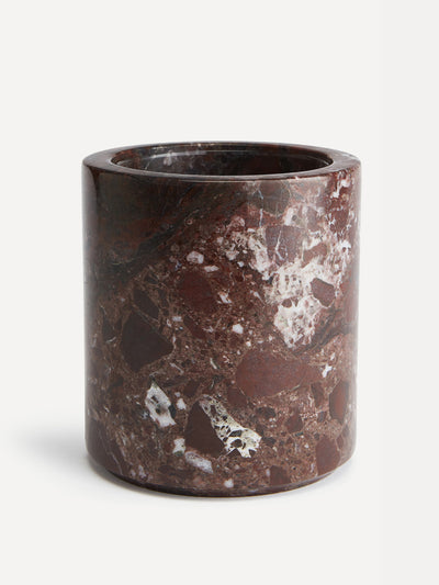 Soho Home Red marble ice bucket at Collagerie