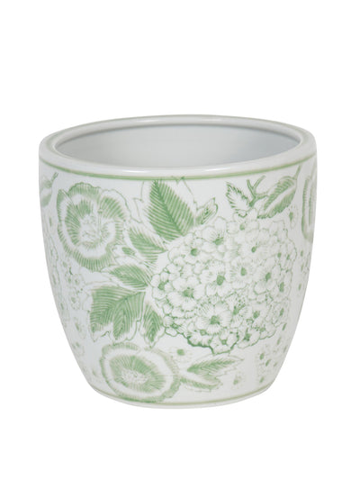 Laura Ashley Green porcelain planter at Collagerie