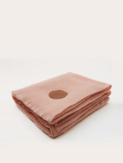 Liffner Wool blanket in peach at Collagerie