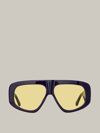 The Attico Milano oversized sunglasses in purple at Collagerie