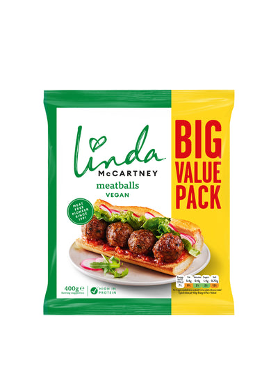 Linda McCartney Vegan Meatballs (Family Value Pack) at Collagerie