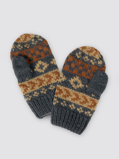 Little Cotton Clothes Hand-knitted mittens in Fair Isle merino at Collagerie