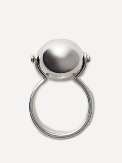 Annika Inez Sterling silver ellipse ring at Collagerie