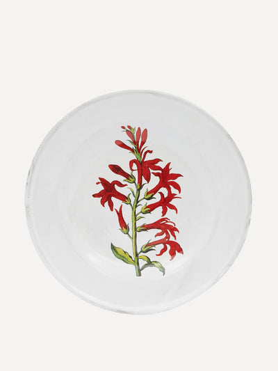 Astier De Villatte Cardinal Flower soup plate at Collagerie