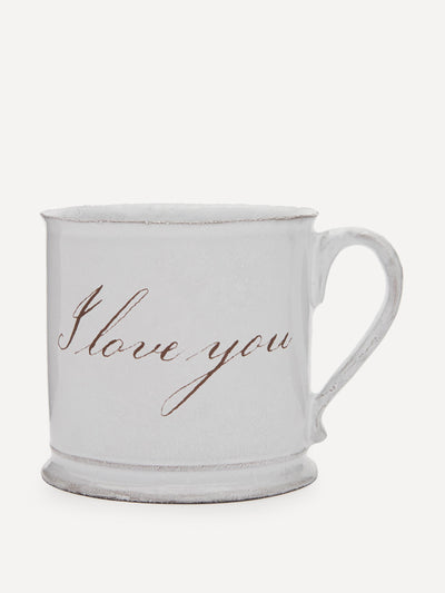 Astier De Villatte I Love You mug at Collagerie