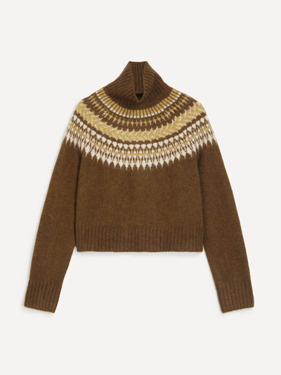 Barbour Lorrie fair isle roll-neck jumper at Collagerie