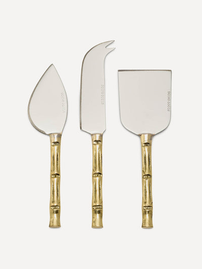 Doing Goods Bodhi bamboo cheese knives (set of 3) at Collagerie