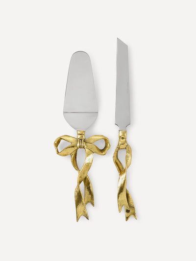 Doing Goods Riley Ribbon cake knives (set of 2) at Collagerie