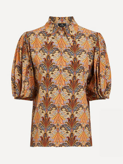 Etro Paisley print silk shirt at Collagerie