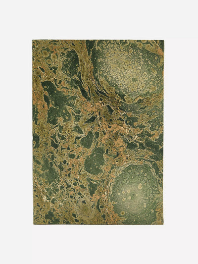 Giannini Marbled notebook with green lining at Collagerie