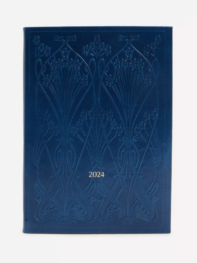 Liberty Blue leather 2024 diary at Collagerie
