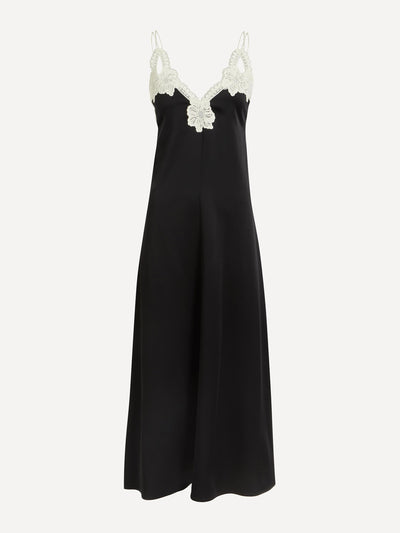 Jil Sander Satin slip dress at Collagerie
