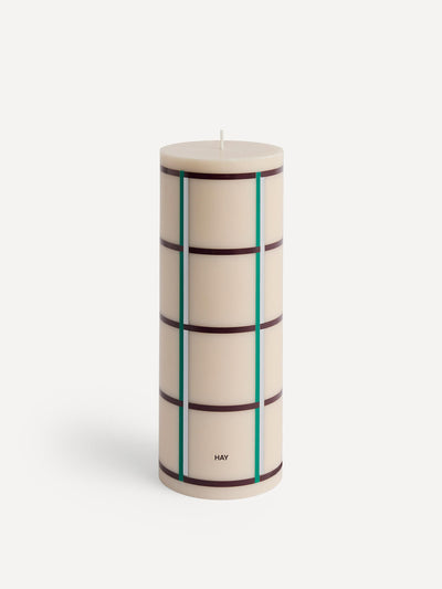 Hay Large column candle at Collagerie