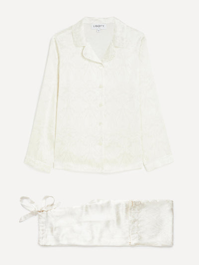 Liberty Nouveau Ianthe silk-satin pyjama set at Collagerie